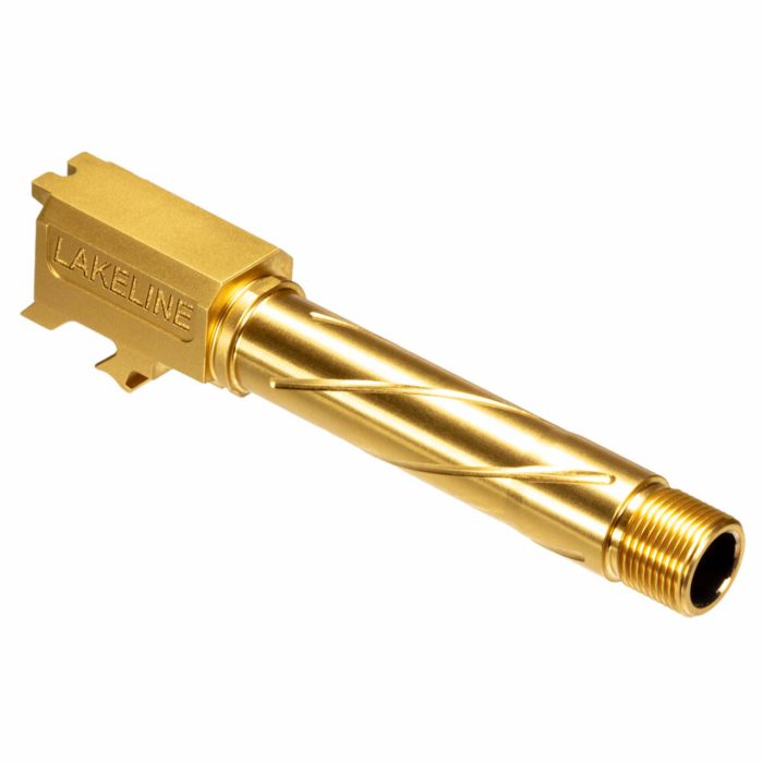 Lakeline Threaded Barrel 9MM Taurus G-Series Compact Gold TiN